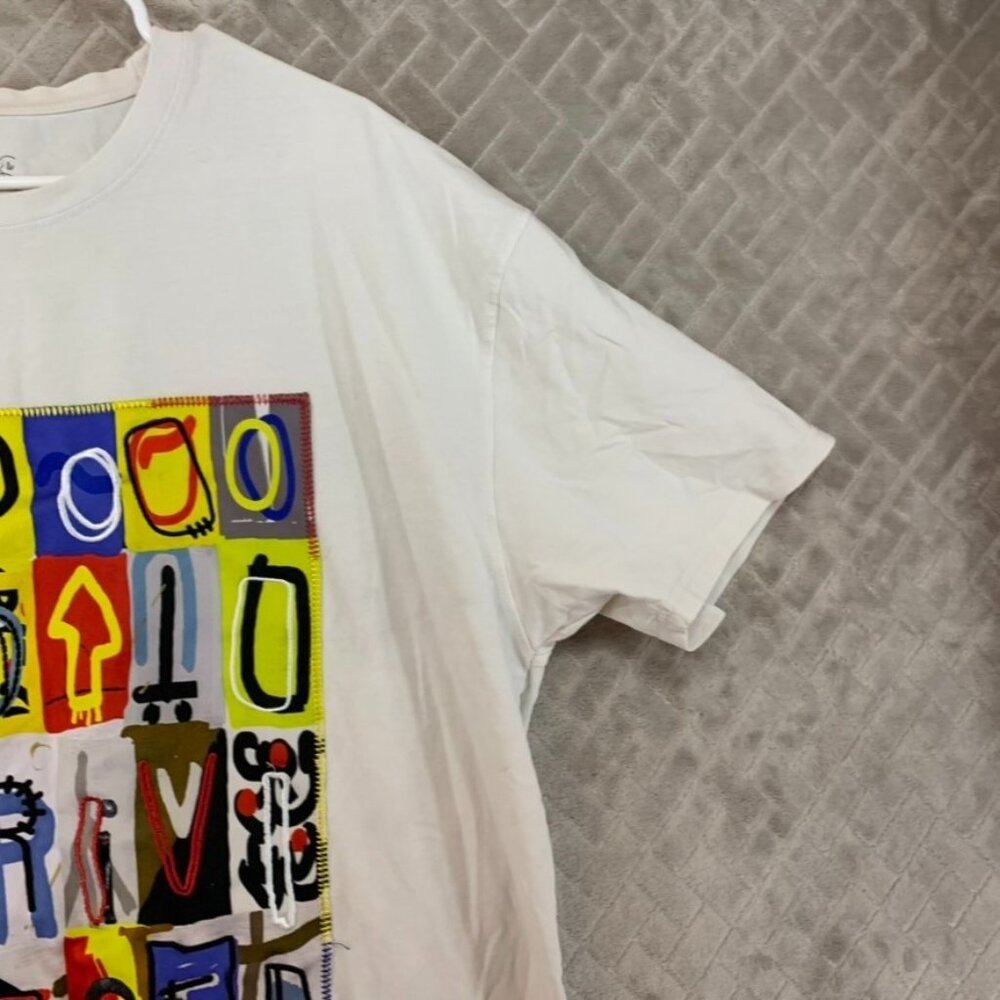 Bleecker & Mercer Mens 3X T-Shirt White Graphic Print Short Sleeve Logo - Picture 4 of 16